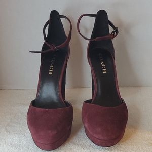 COACH Suade 4.5" Block heel